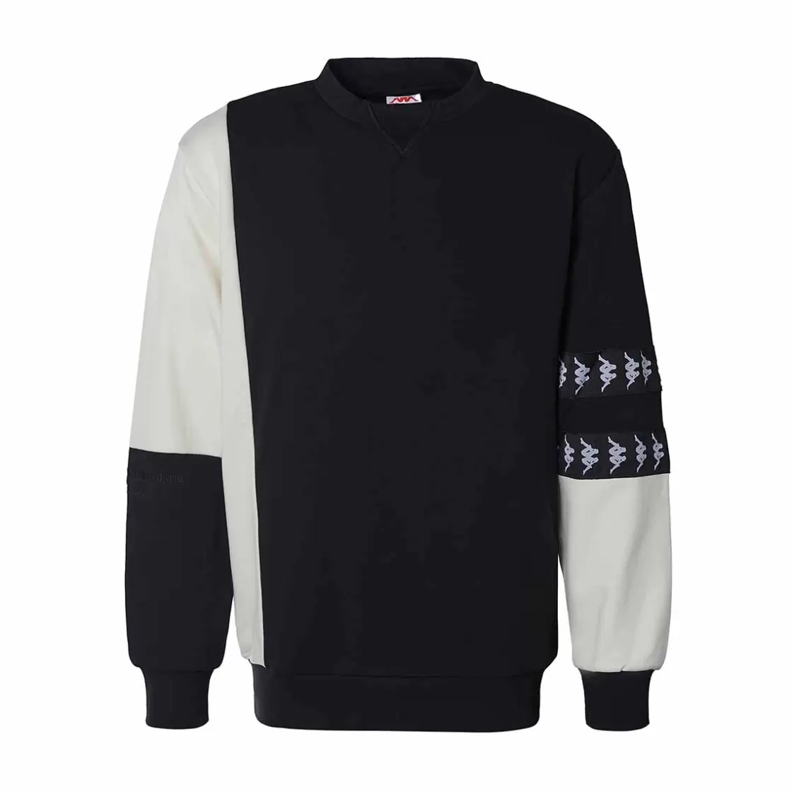 Homme Kappa Sweatshirts & Hoodies | Sweatshirt Homme Vanto Authentic Noir