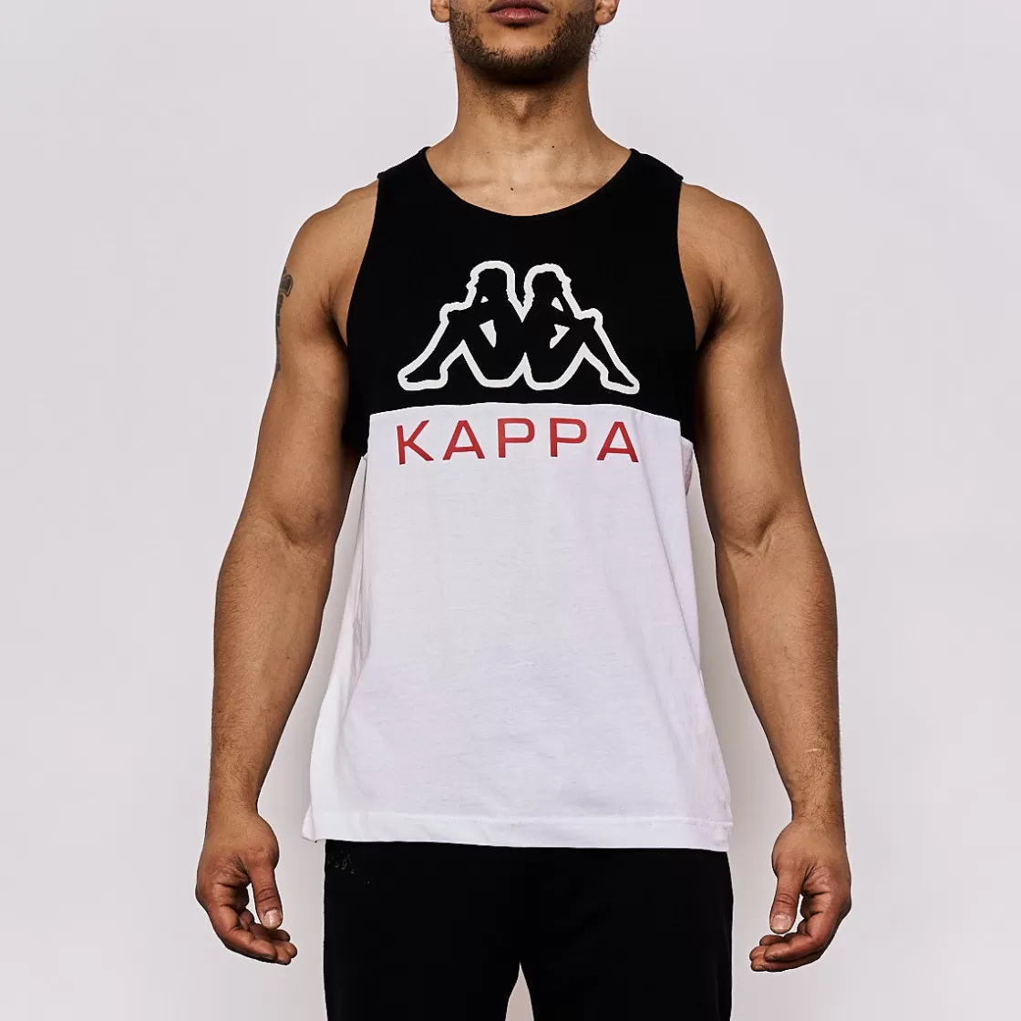 Homme Kappa Hauts & T-Shirts | Top Homme Eric Sportswear Blanc