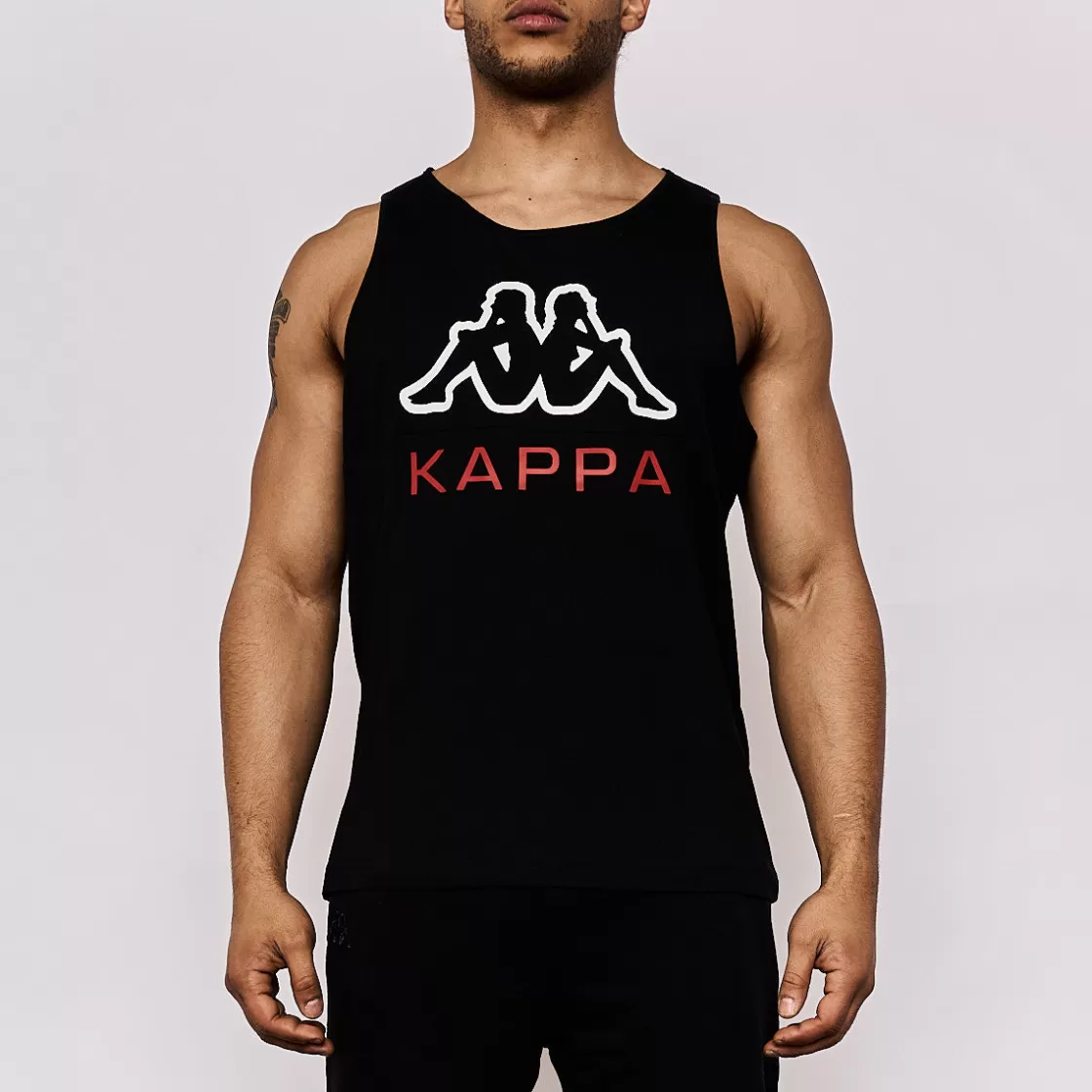 Homme Kappa Hauts & T-Shirts | Top Homme Eric Sportswear Noir