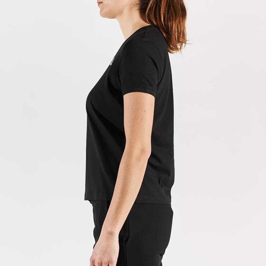 Femme Kappa T-Shirts & Tops | T-Shirt Cabou Noir Femme