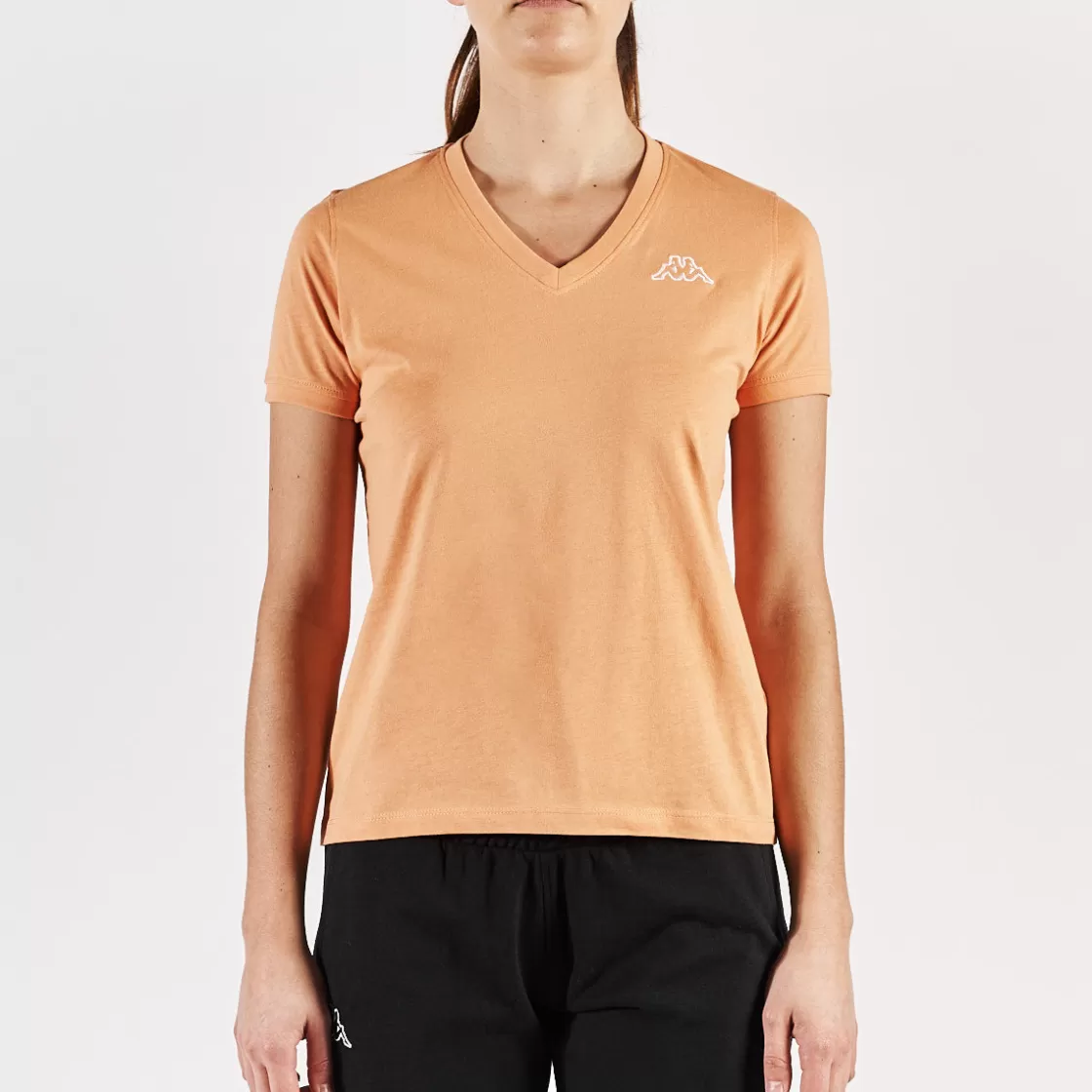 Femme Kappa T-Shirts & Tops | T-Shirt Cabou Orange Femme