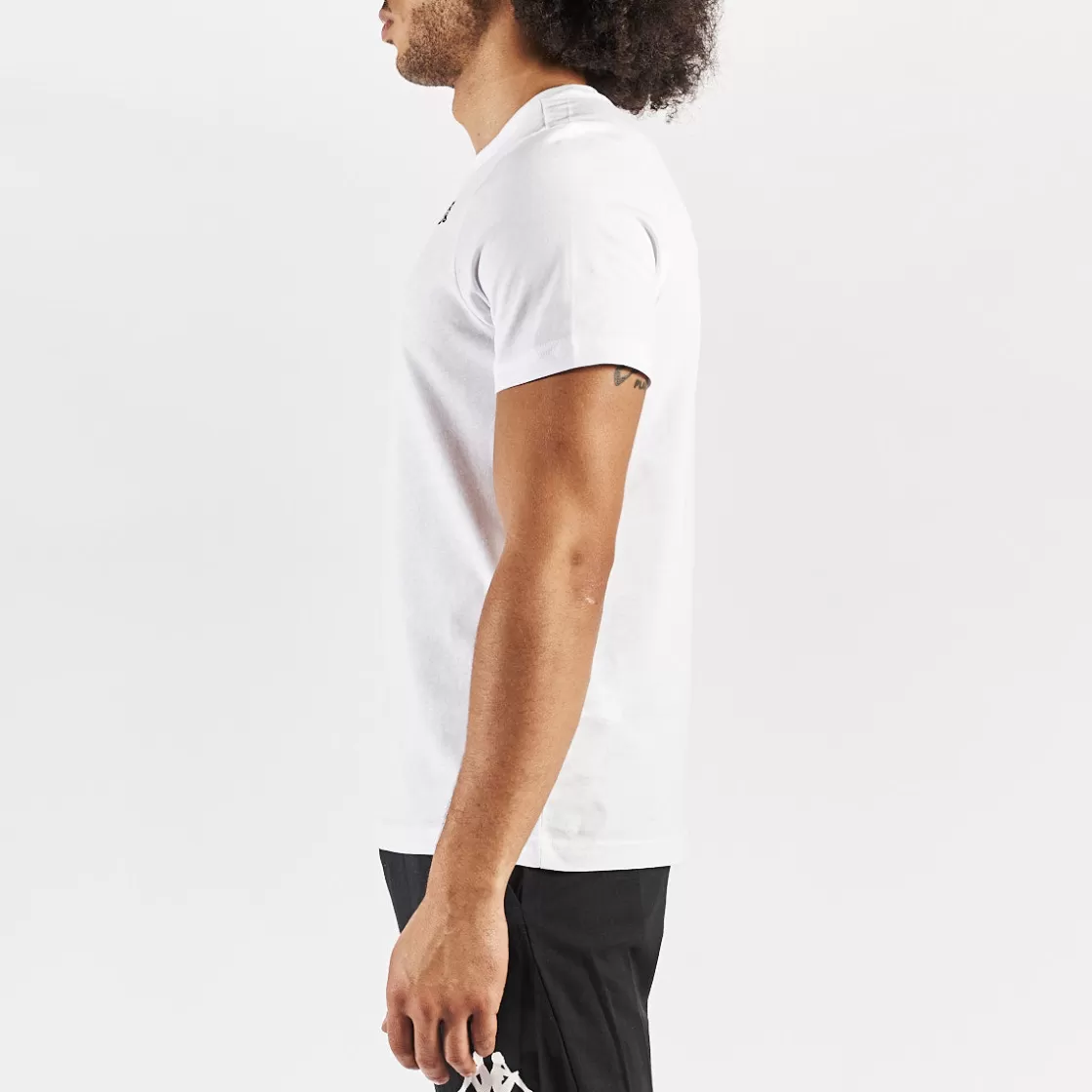 Homme Kappa Hauts & T-Shirts | T-Shirt Cafers Blanc Homme