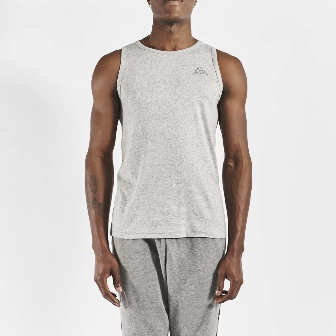 Homme Kappa Hauts & T-Shirts | T-Shirt Carsenac Gris Homme