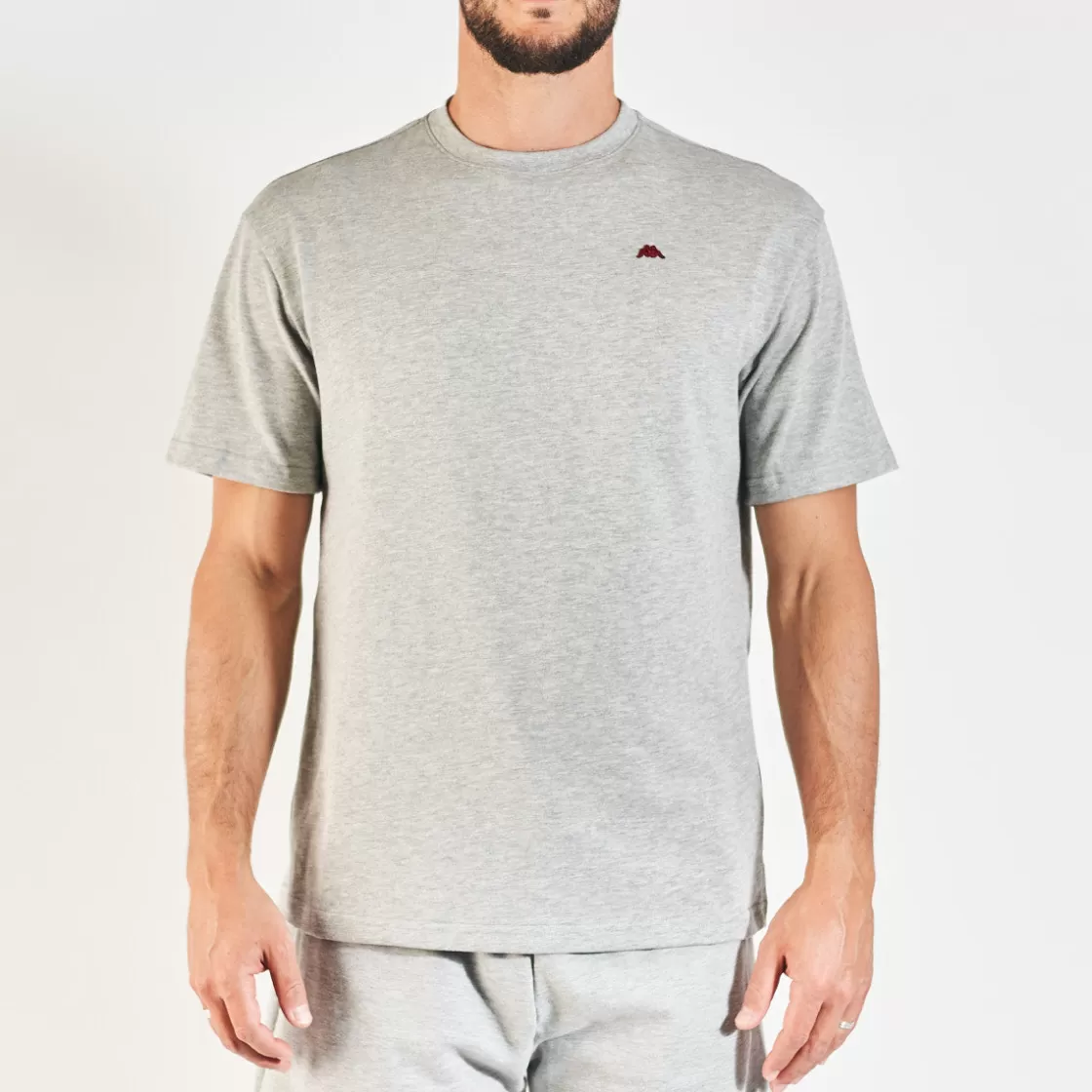 Homme Kappa Hauts & T-Shirts | T-Shirt Darphis Robe Di Gris Unisexe