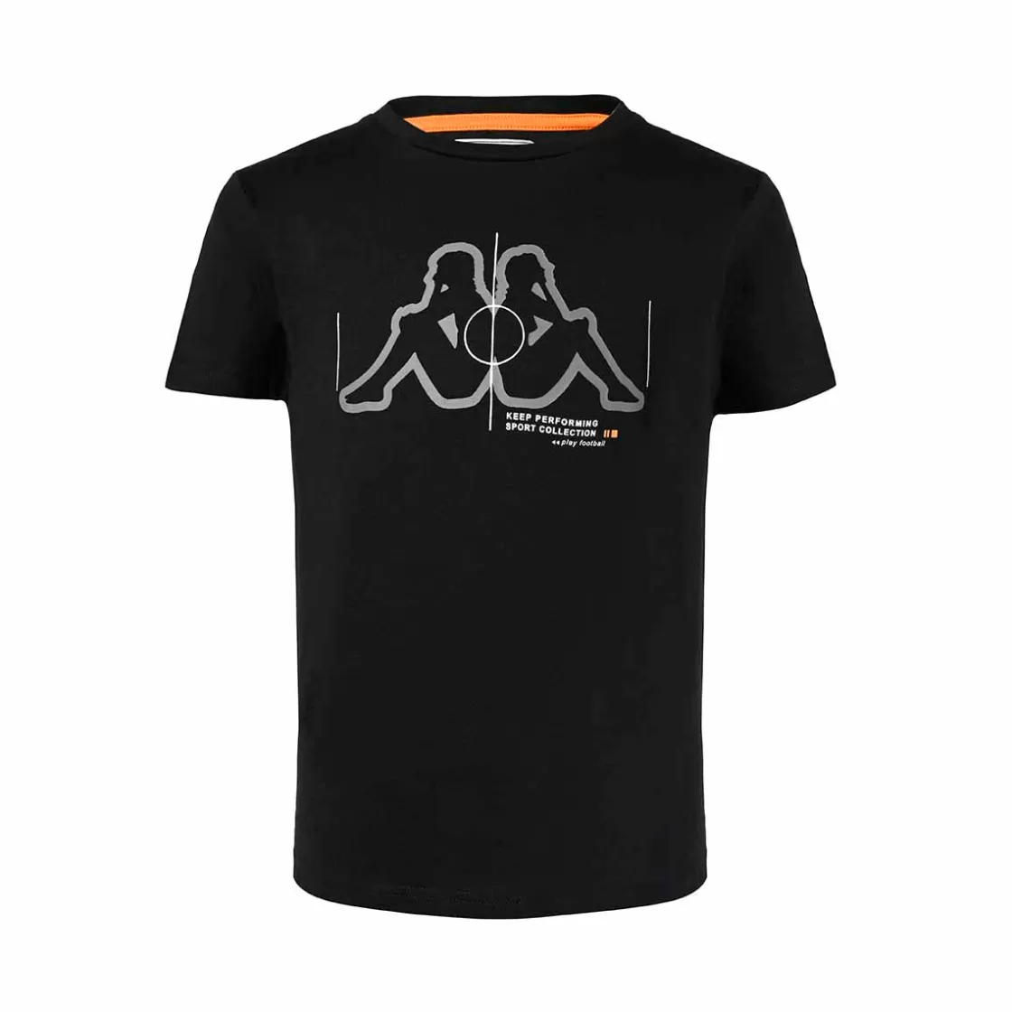 Enfant Kappa T-Shirts & Tops | T-Shirt Enfant Bollengo Sportswear Noir