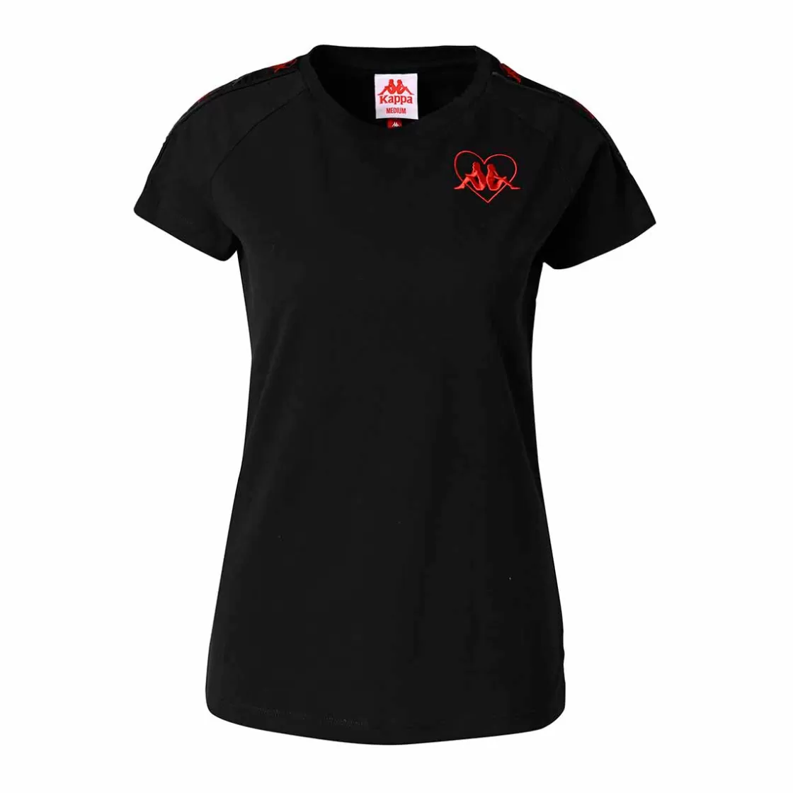 Femme Kappa T-Shirts & Tops | T-Shirt Femme Lina Authentic Noir