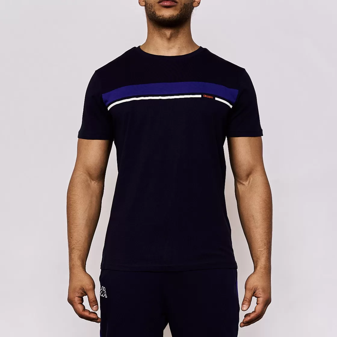 Homme Kappa Hauts & T-Shirts | T-Shirt Homme Anzio Sportswear Bleu