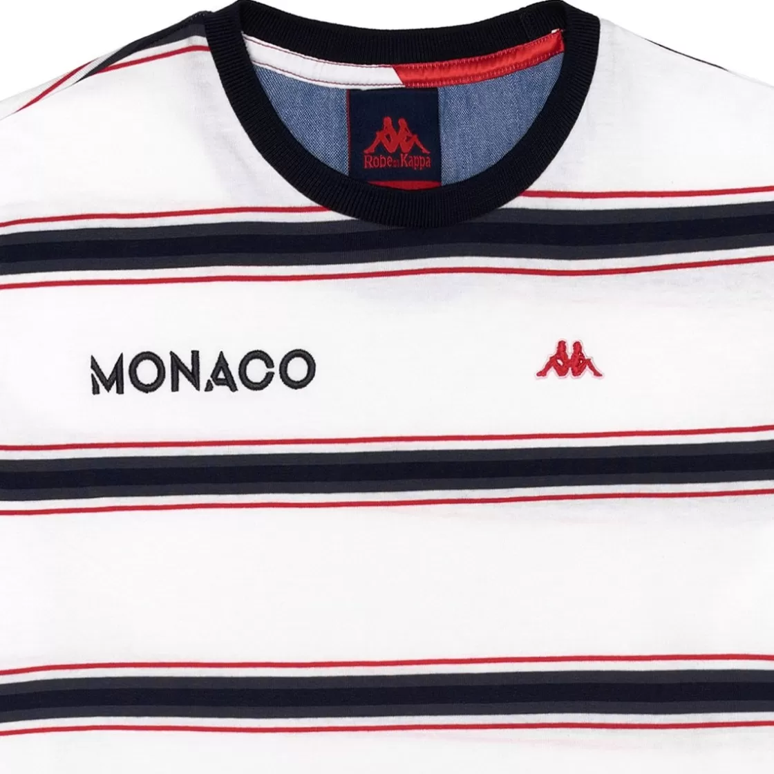 Homme Kappa Hauts & T-Shirts | T-Shirt Homme Aya Robe Di - As Monaco 2023 Blanc