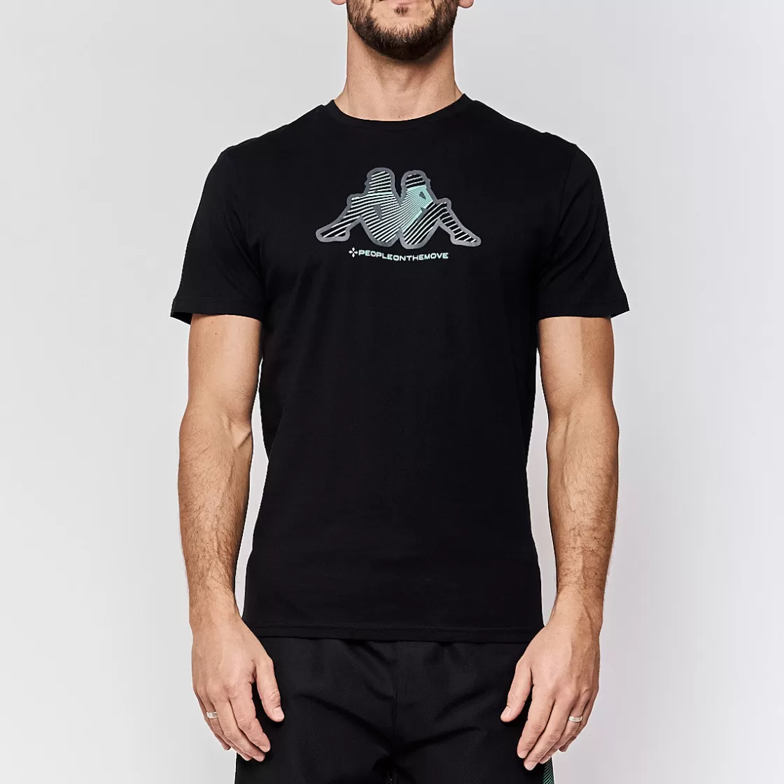 Homme Kappa Hauts & T-Shirts | T-Shirt Homme Ermy Sportswear Noir