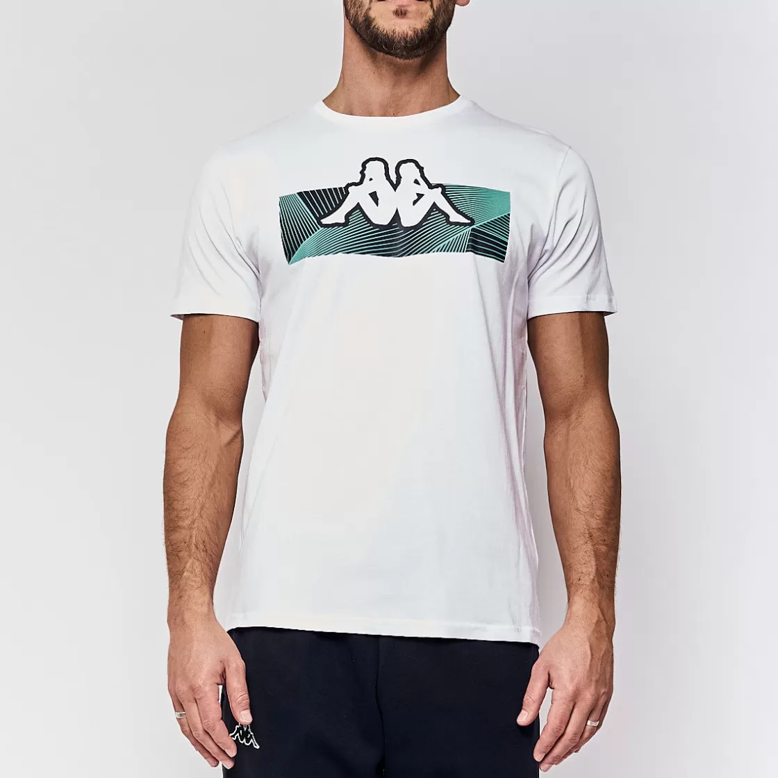 Homme Kappa Hauts & T-Shirts | T-Shirt Homme Eryx Sportswear Blanc