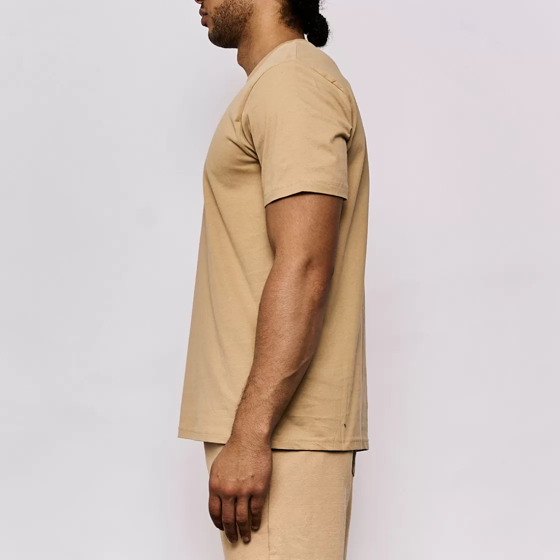 Homme Kappa Hauts & T-Shirts | T-Shirt Homme Faccia Sportswear Beige