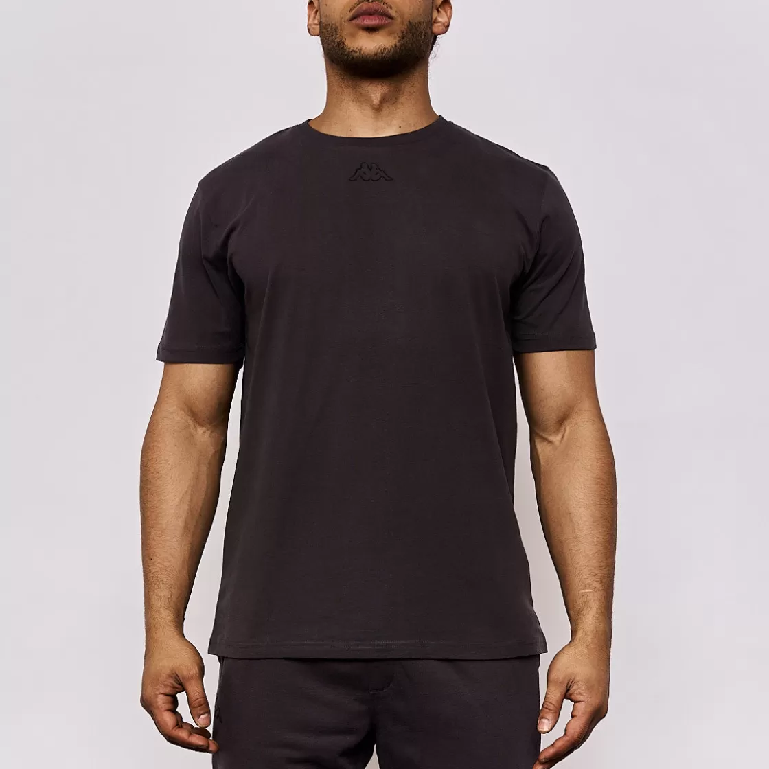 Homme Kappa Hauts & T-Shirts | T-Shirt Homme Faccia Sportswear Gris