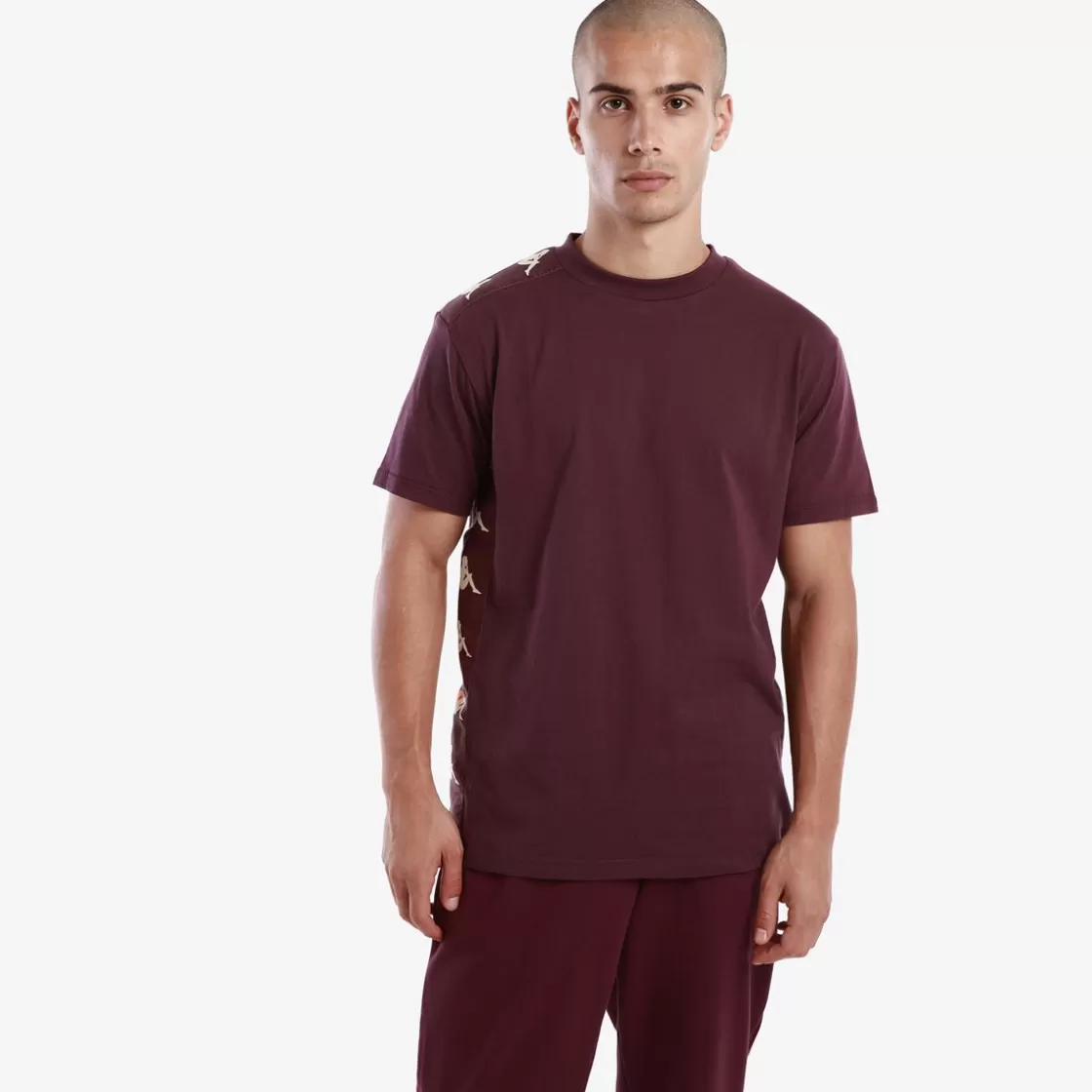 Homme Kappa Hauts & T-Shirts | T-Shirt Homme Lovely Authentic Violet