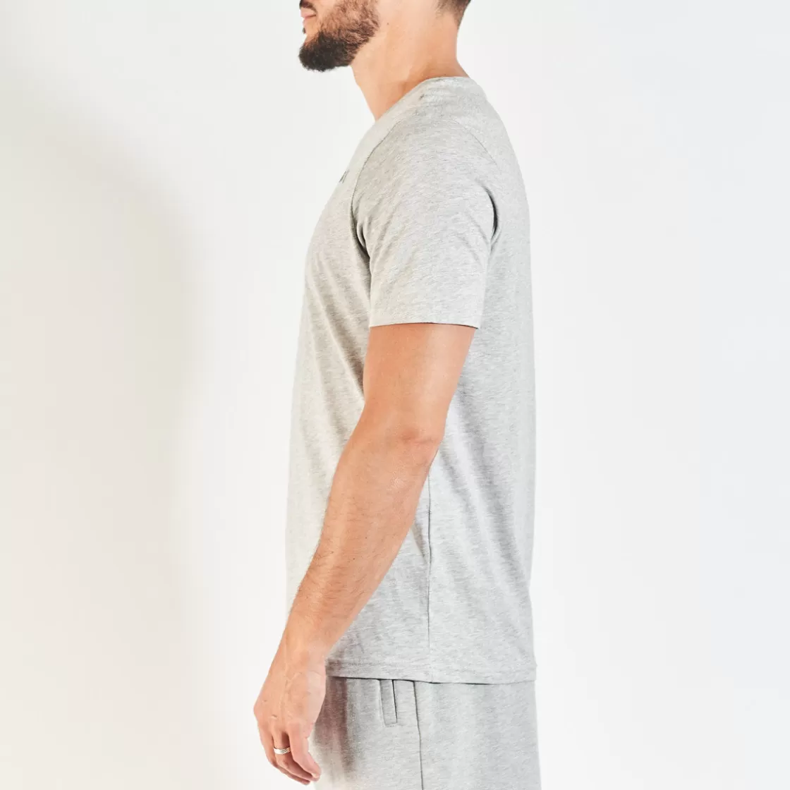 Homme Kappa Hauts & T-Shirts | T-Shirt Homme Luc Robe Di Gris