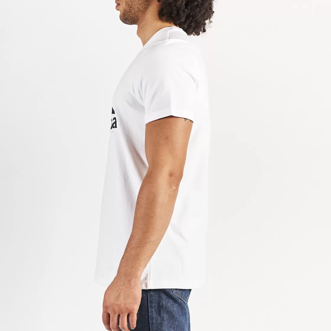 Homme Kappa Hauts & T-Shirts | T-Shirt James Robe Di Blanc Homme