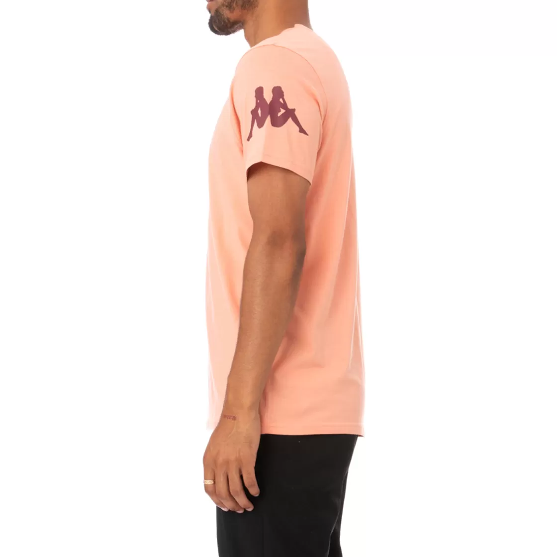 Homme Kappa Hauts & T-Shirts | T-Shirt Paroo Rose Homme