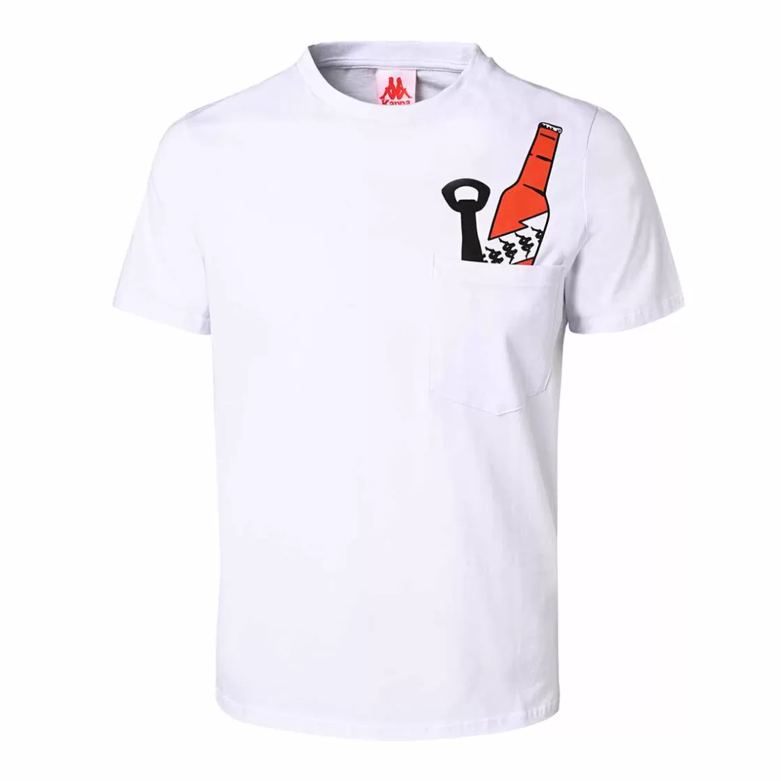 Homme Kappa Hauts & T-Shirts | T-Shirt Unisexe Bredy Authentic Blanc